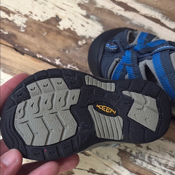 Keen Blue and Gray Outdoor Sandals with Protective Toe - Picture 2 of 10